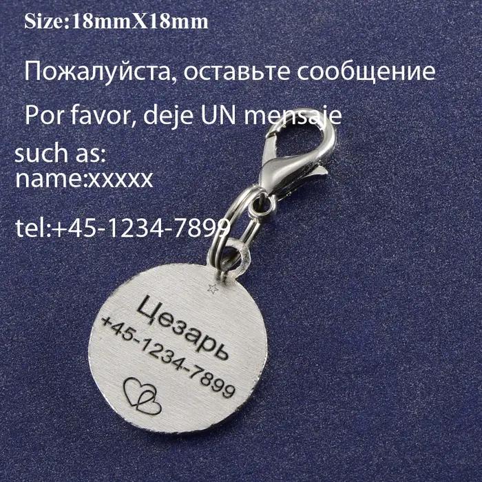 Étiquette d'identification d'animal de compagnie pour chien