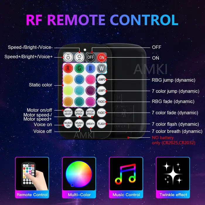 16W scintillant ciel étoilé voiture étoile plafonnier RGBW fibre optique lumière intelligente APP Bl
