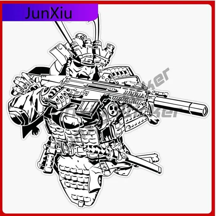 Autocollant en vinyle Oni pour armes de samouraï japonais