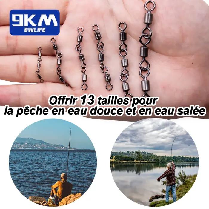 Accessoires de pêche pivotants à trois articulations
