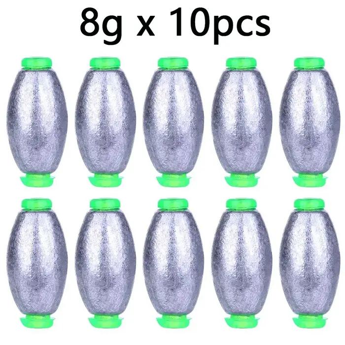 Plombs de pêche en forme d'olive