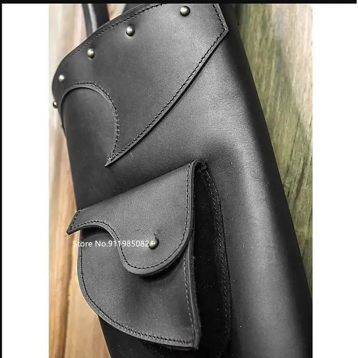 Support de flèche en cuir Viking médiéval, carquois, chevalier celtique, Costume de chasseur, Nomad, étui d'accessoires de chasse au tir à l'arc