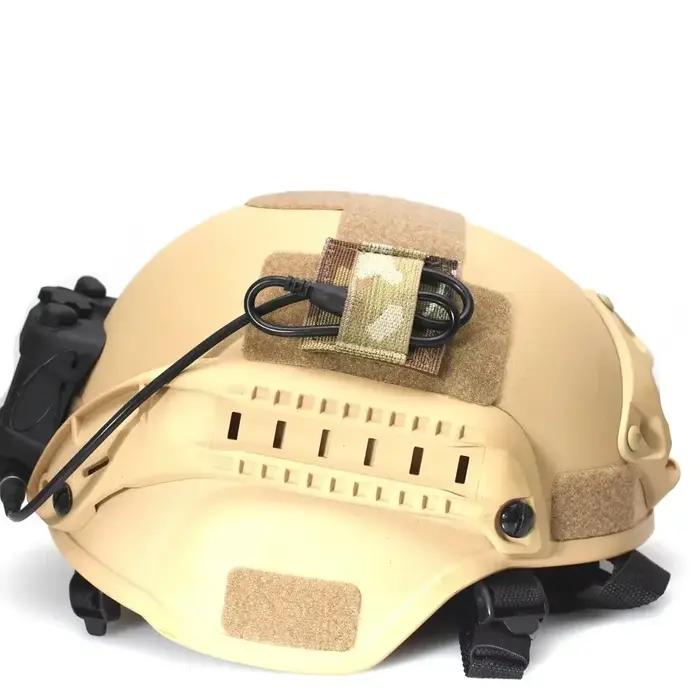 Organisateur élastique pour câbles de casque de chasse, strap de rangement pour intercom tactique