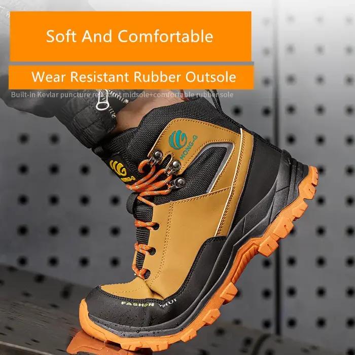 Chaussures de sécurité homme baskets imperméables bout en acier pour travail en milieu industriel et agricole à offrir comme cadeau professionnel