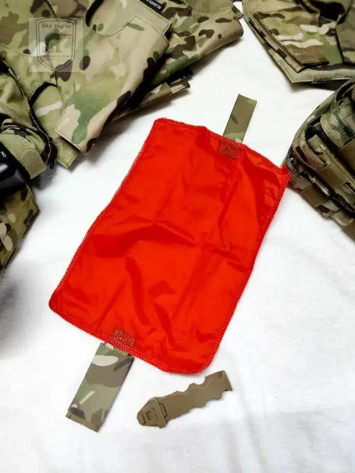 Drapeau hit rapide à relâche rapide pour airsoft et paintball - Indicateur tué au combat montage MOLLE