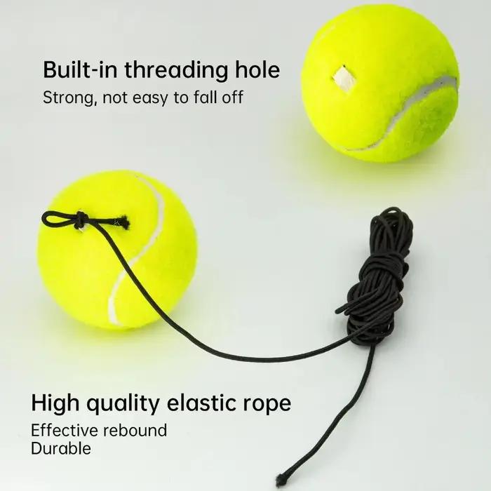 Balle d'entraînement de tennis avec cordon élastique