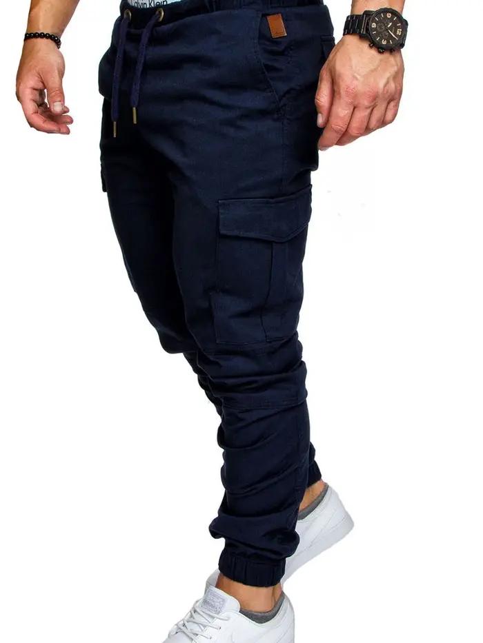 Pantalon cargo élastique été homme BSD-8811 - Lacets réglables pour chasse et randonnée confortable
