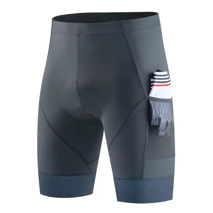 YKYWBIKE – Shorts de vélo rembourrés pour hommes, collants de sport confortables à 2 poches, coupe c