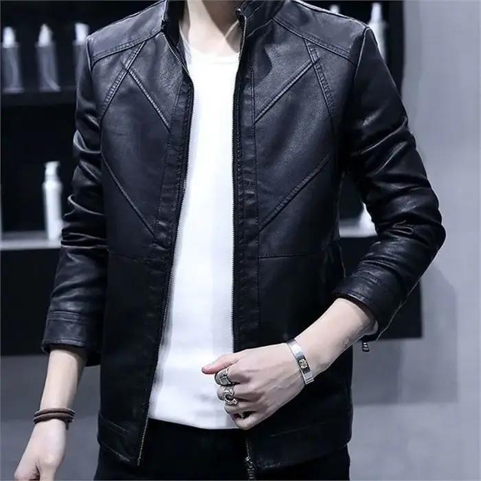 Veste en tencel sport décontractée pour homme polyvalente rouge noir printemps automne casual élégant