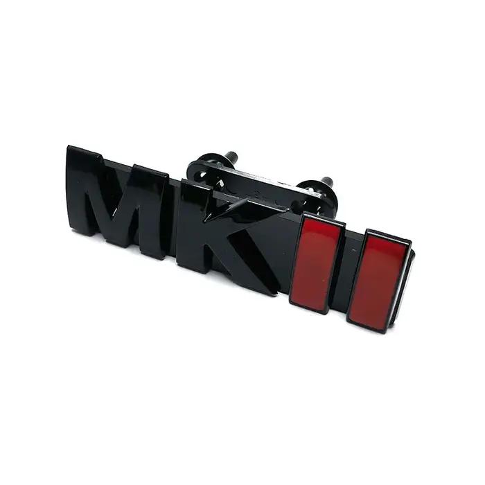 MKII – autocollants de voiture 3D, noir brillant, emblème de coffre, GOLF 2