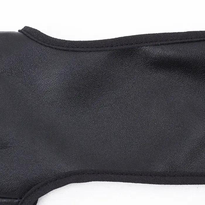 Gant de protection archerie 3 doigts coupés - Cuir PU antidérapant, enfilage rapide pour chasse