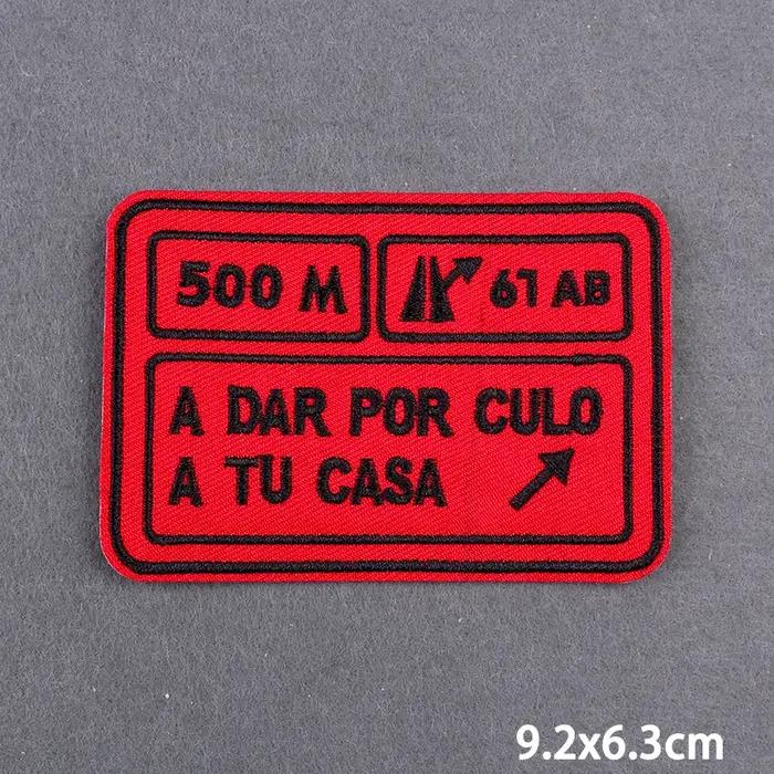 Fer sur patchs pour vêtements 500M A DAR POR CULO A TU CASA