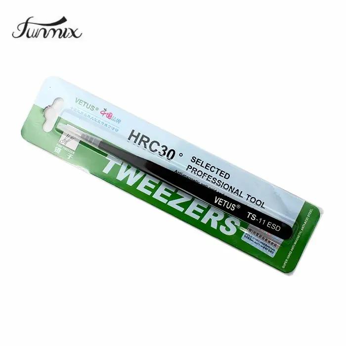 VETUS 100% marque antistatique ESD pince à épiler en acier inoxydable cils maquillage