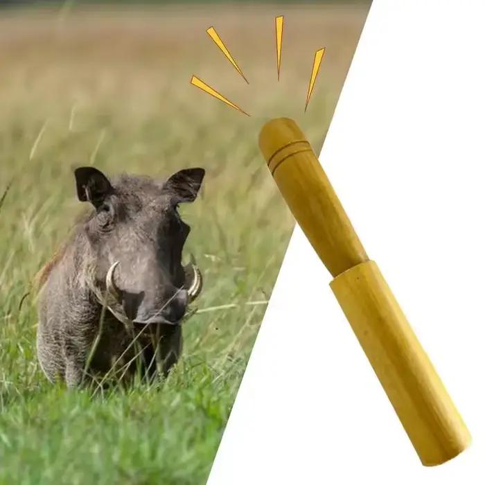 Appel sanglier professionnel sifflet bois - Son naturel pour attirer animaux sauvages outil chasse grade pro
