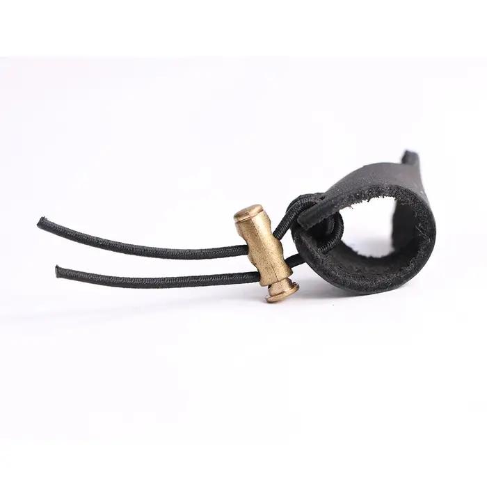 Protège-pouce réglable pour chasse et tir à l'arc en imitation cuir de vachette confortable pour homme et femme occaions de plein air