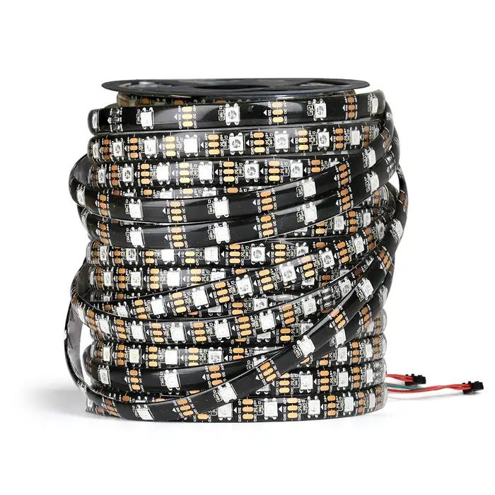 Bande lumineuse LED intelligente RGBIC WS2812B IP30 IP65 IP67 adaptable salon chambre bureau ambiance romantique soirée amie productivité moderne innovante