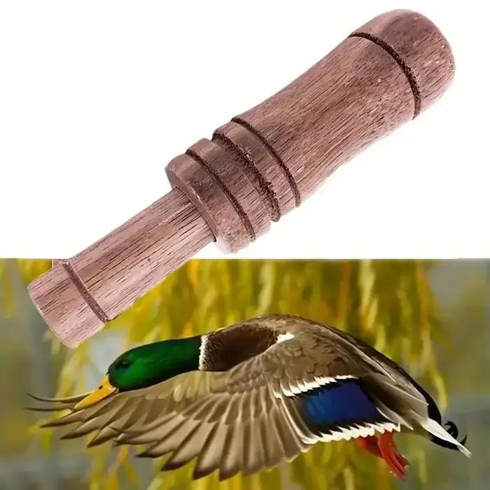 Sifflet d'appel au canard en bois ou plastique acrylique pour chasse en plein air attirant les canards et les corbeaux pour chasseurs expérimentés et débutants