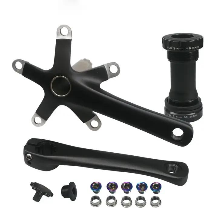 Pédalier de vélo de route 130BCD, jeu de manivelles 152mm 165mm 170mm, bras de manivelle à vitesse u
