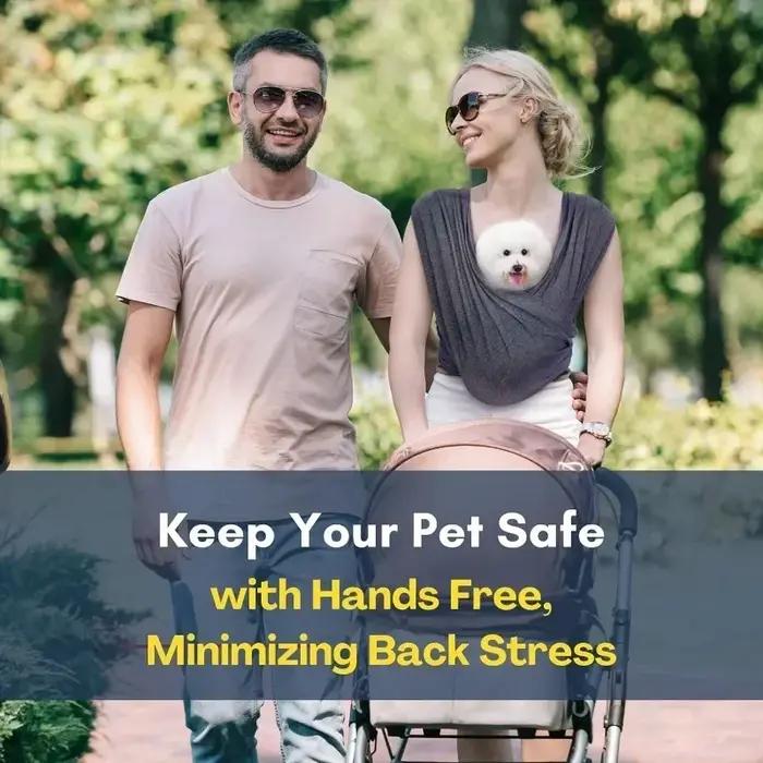 Porte-chien pour petits chiens, face avant, écharpe mains libres pour chat, taille réglable en coton doux