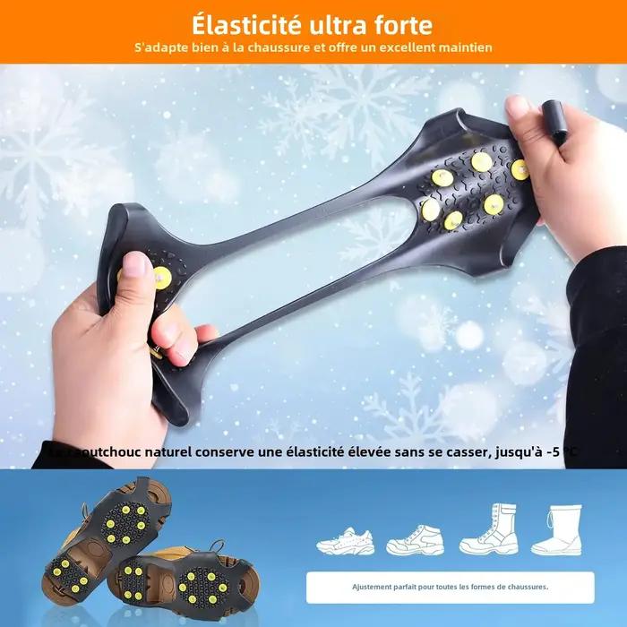 Crampons d'Escalade 10 Dents Antidérapants Pour Randonnée Alpinisme Chaussures de Sport Bottes d'Hiver Occasions Spéciales