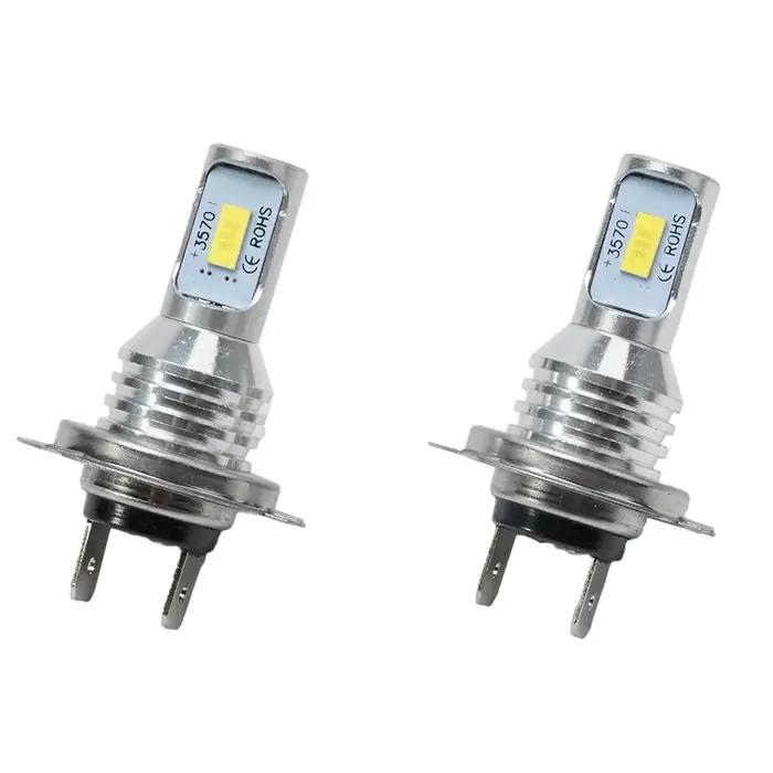 Ampoules de phares LED H7, feux de route et de croisement, 55W, 8000LM, 6000K, Super lumineux, pour