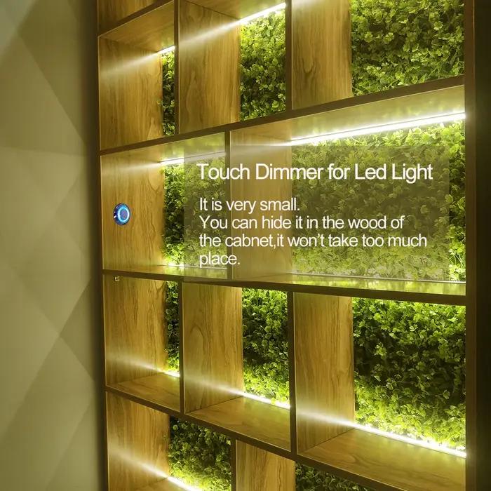 1/2 pièces variateur Led 12v interrupteurs tactiles pour bande lumineuse LED contrôleur de luminosit
