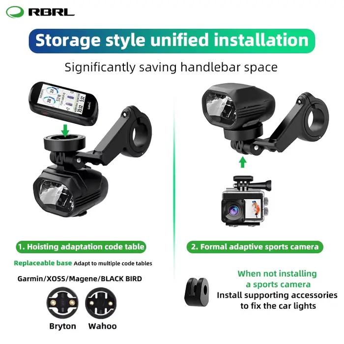 RBRL-Lampe de poche à induction intelligente anti-absorbe ouissement pour vélo, lampe de sauna pour