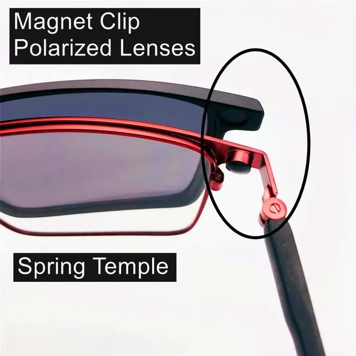 Lunettes de soleil pour hommes, monture optique métallique, monture carrée, Prescription, myopie, él