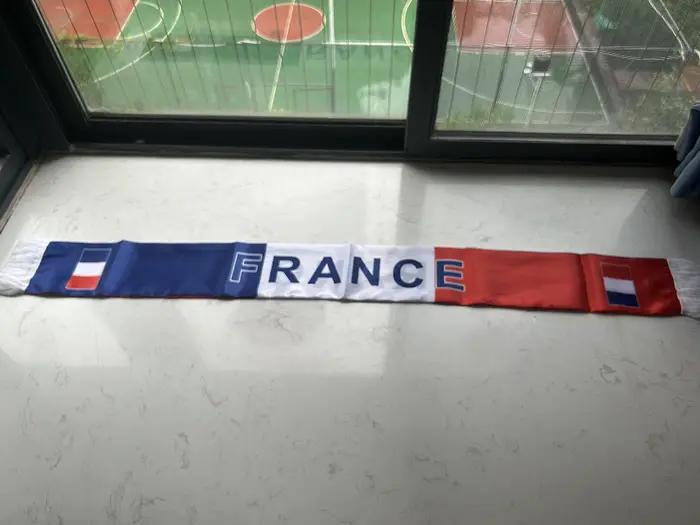 SKY DRAPEAU France écharpe 14*130 cm double imprimé