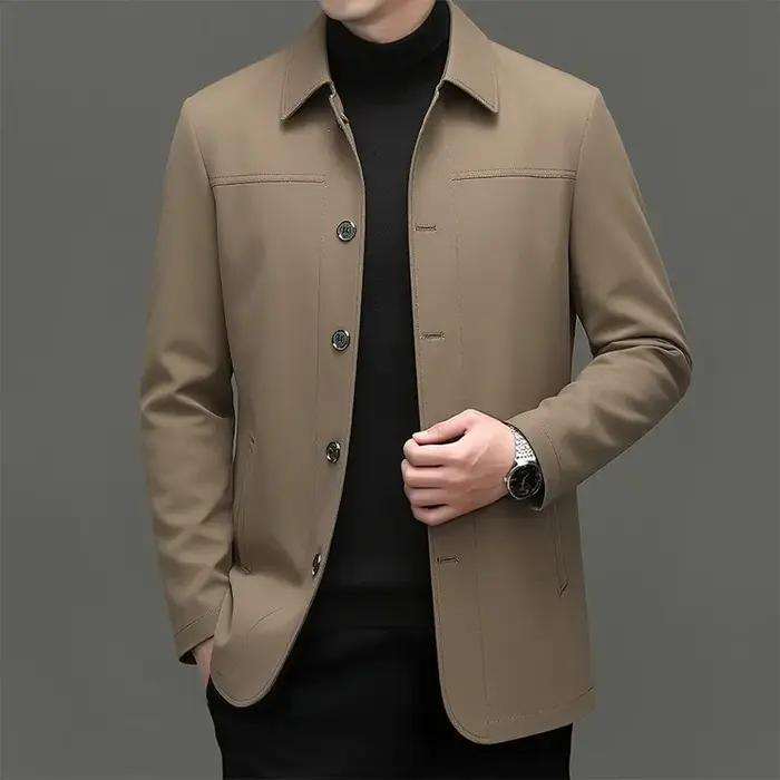 Veste décontractée ample pour homme d'âge moyen