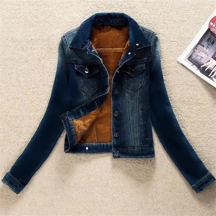 Veste en Jean polaire pour femme
