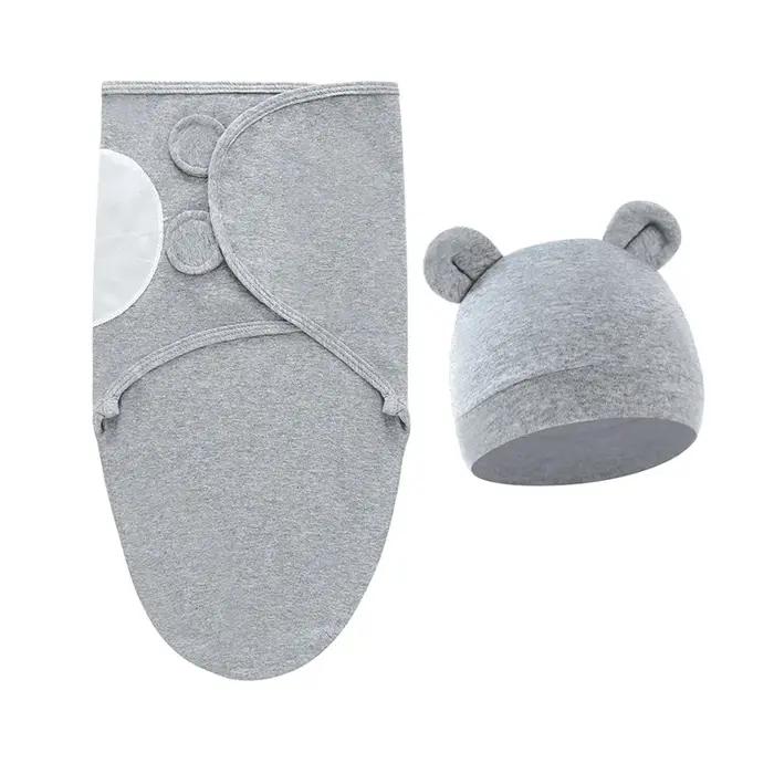 Ensemble de couverture et de chapeau pour bébé de 0 à 6 mois