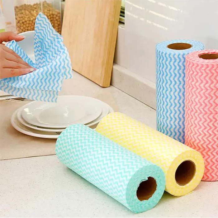 Serviette de cuisine lavable non tissée pour paresseux