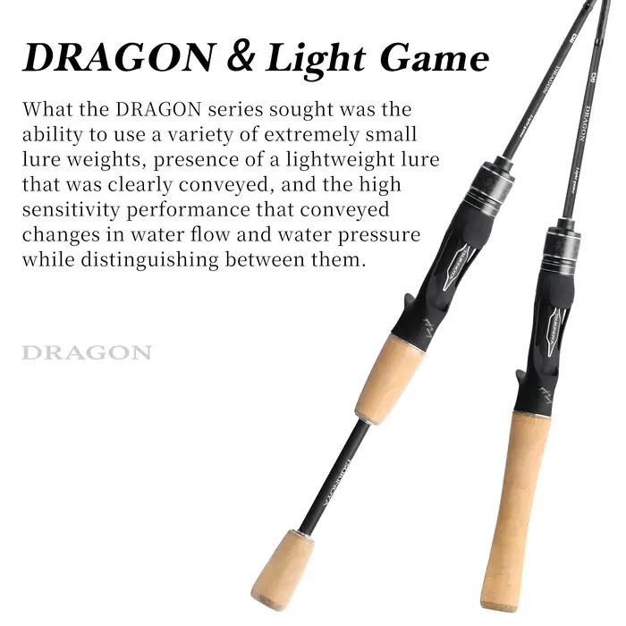 Canne à pêche TSURINOYA DRAGON Light Game 1,6m 1,8m UL Action Rapide avec Guides FUJI, en Carbone po