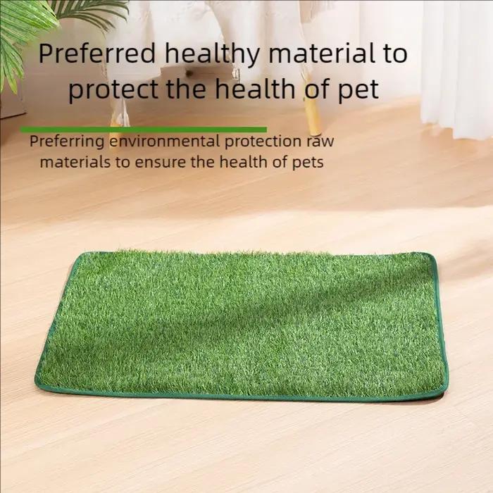 Tapis d'herbe pour chien réutilisable et lavable – Pelouse artificielle anti-odeurs pour l'entraînement des animaux de