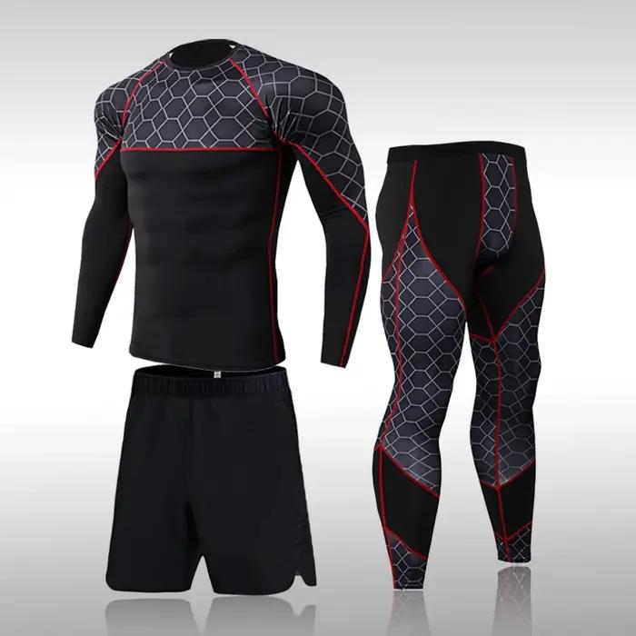 Ensemble de survêtement de compression pour homme