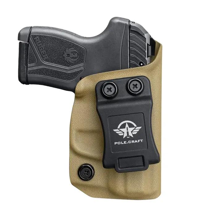 POLE.CRAFT Étui Ruger LCP MAX IWB Kydex pour Ruger LCP MAX.380 - Étui dissimulé à ceinture intérieur