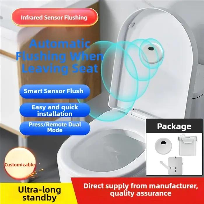 Système de chasse d'eau automatique sans contact pour toilettes