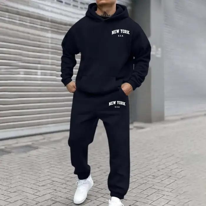 Amazon transfrontalier vente chaude nouveauté hommes et femmes Streetwear à la mode polaire à capuche imprimé sweat ense