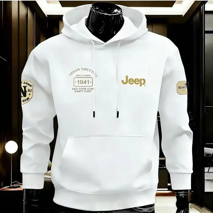 Nouveaux produits Jeep 2026 : Sweat à capuche en pur coton de haute qualité pour le printemps et l'a