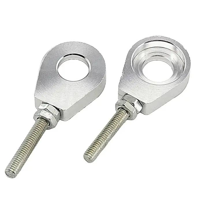 1 paire 7 couleurs 12mm/15mm trou d'essieu de roue arrière tendeur de chaîne ajusteur pour pièces de Modification
