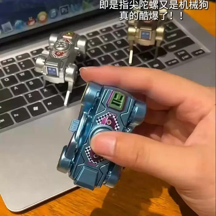 360 ° Robot chien transformable rotatif, jouet anti-stress déformable pour adultes, cadeau