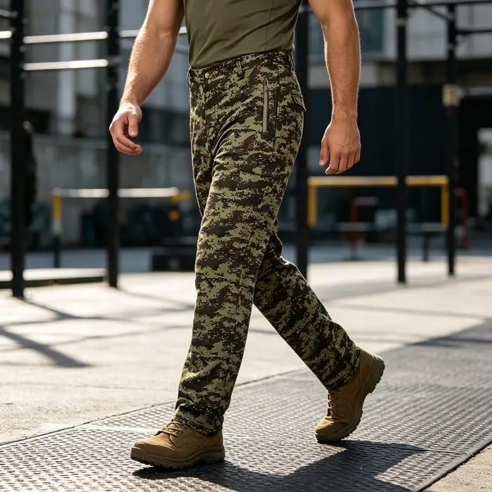 Nouveau pantalon de combat tactique de chasse en forêt GL Outdoor Sports, pantalon de camouflage softshell pour activités de plein air