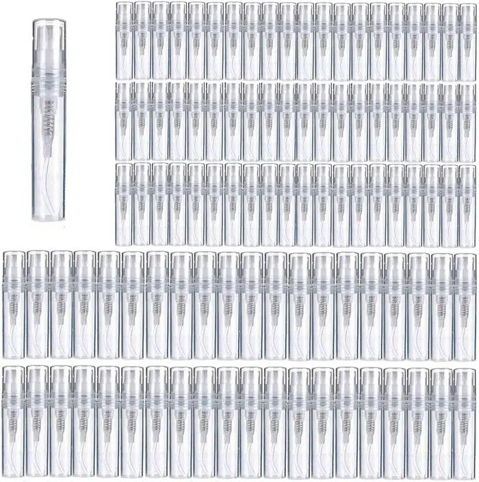 Mini bouteilles vides en plastique vaporisateur, 100 pièces, 2ml, 3ml, 5ml, atomiseur de parfum Port