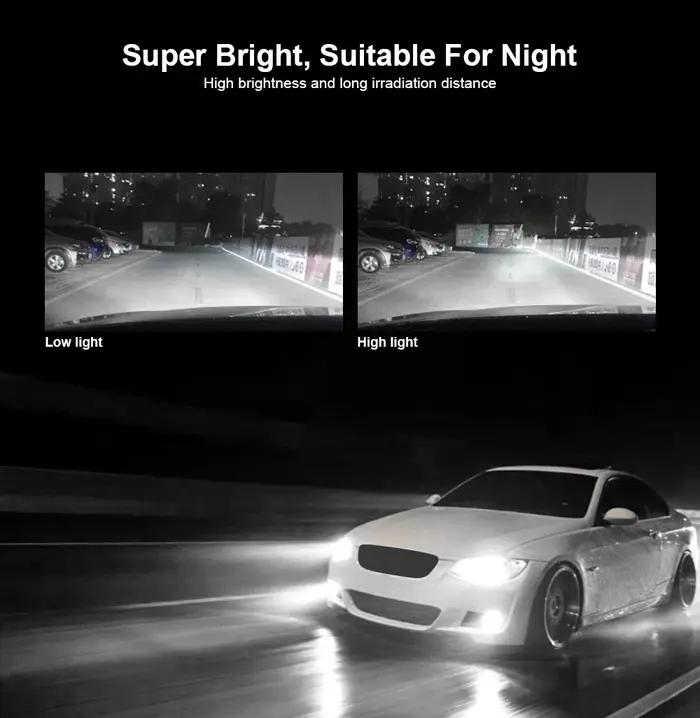 Phare de voiture LED 360W 60000LM CSP, puce CANBUS 9006 9007, ampoules antibrouillard Turbo pour DOD