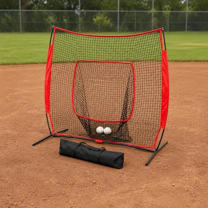 Filet d'entraînement de baseball 7x7 pour intérieur et extérieur