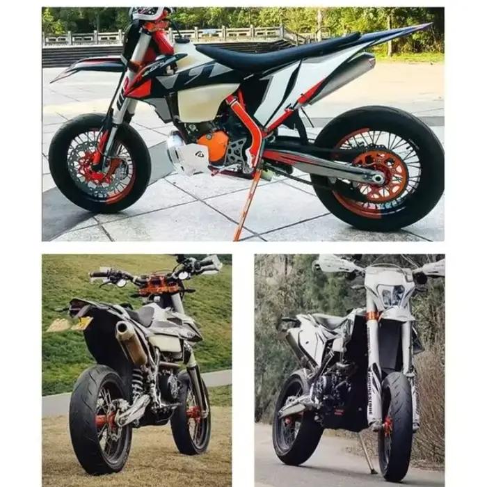Rayons de roue en alliage pour motocyclette XR CRF BBR 10 12 14 16 17 19 pouces jante avant arrière dirt pit bike course occasionnels