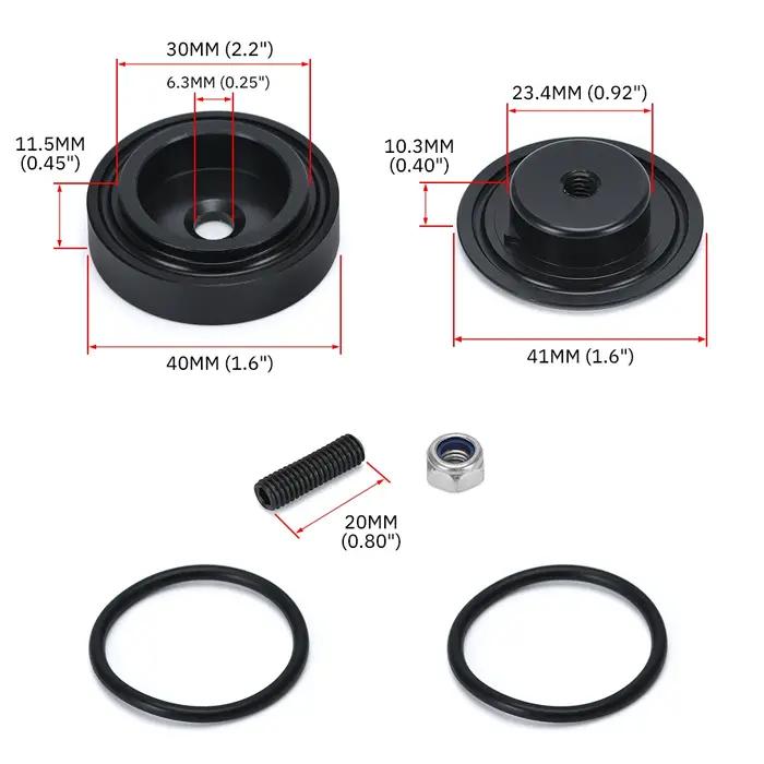 Kit de suppression d'essuie-glace arrière de voiture en aluminium, bouchon de prise pour Honda Acrua