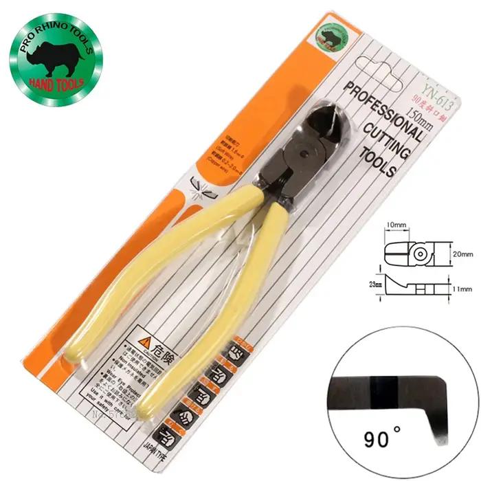 PRO RHINO TOOLS Pinces en plastique à lame incurvée à 45 ou 90 degrés Pince coupante diagonale