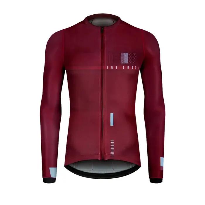 Maillot de cyclisme à manches longues pour hommes et femmes